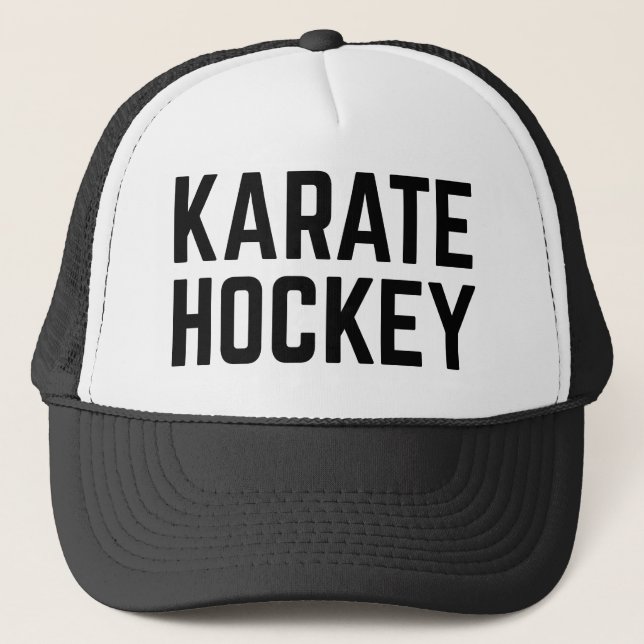 Gorra De Camionero KARATE HOCKEY lema divertido camionero (Anverso)