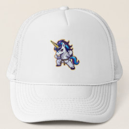 Gorra De Camionero Karate Unicorn Brown Belt Fighter