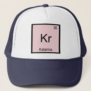 Gorra De Camionero Katarina Nombre Elemento Químico Tabla Periódica