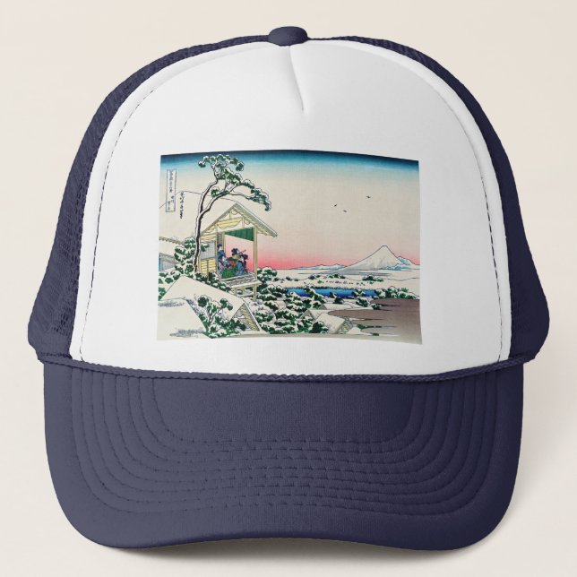 Gorra De Camionero Katsushika Hokusai - Casa de té en Koishikawa (Anverso)