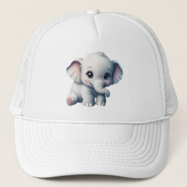 Gorra De Camionero Kawaii Baby Elephant