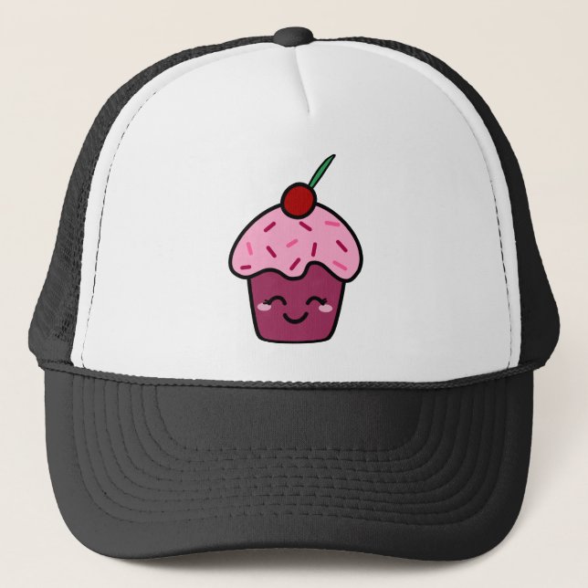 Gorra De Camionero Kawaii Cupcake (Anverso)