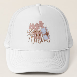 Gorra De Camionero Kawaii Feliz Navidad