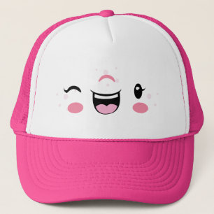 Gorra De Camionero Kawaii Lápiz para camioneros rosa
