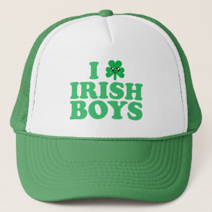 GORRA DE CAMIONERO KAWAII ME ENCANTAN LOS CHICOS IRLANDESES SHAMROCK