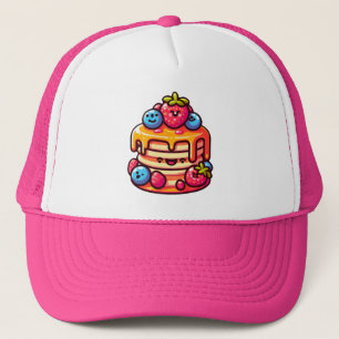Gorra De Camionero Kawaii Pancake Desayuno lindo Diseño de comida