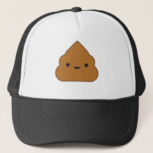 Gorra De Camionero Kawaii Poop Trucker Hat (Anverso)