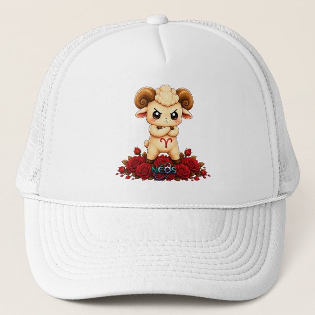 Gorra De Camionero Kawaii Zodiac Neos Aries (Anverso)