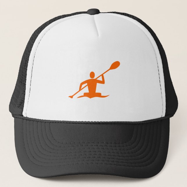 Gorra De Camionero Kayak - Naranja (Anverso)