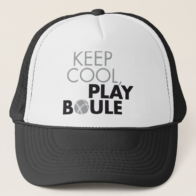 Gorra De Camionero Keep genial boule, play (Anverso)