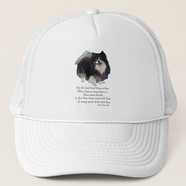 Gorra De Camionero Keepsake de Pomerania negra (Anverso)