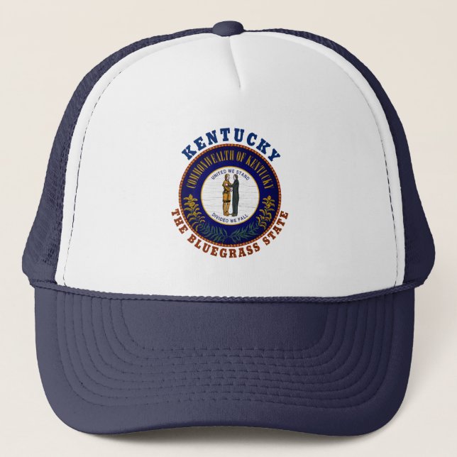 GORRA DE CAMIONERO KENTUCKY BLUEGRASS STATE FLAG TRUCKER HAT (Anverso)