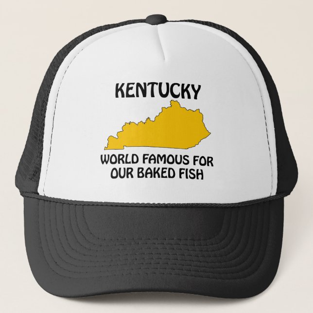 Gorra De Camionero Kentucky - famoso para nuestros pescados cocidos (Anverso)