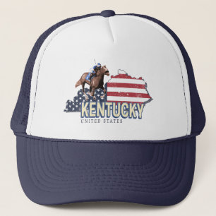 Gorra De Camionero Kentucky United States Retro State Map Vintage USA