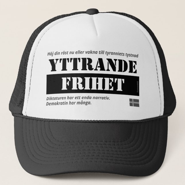 Gorra De Camionero Keps — Yttrandefrihet (Anverso)