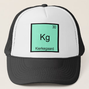 Gorra De Camionero Kg - Elemento Divertido de Kierkegaard Símbolo Quí