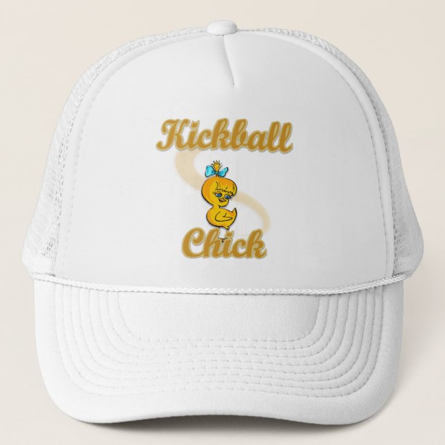 Gorra De Camionero Kickball Chick (Anverso)