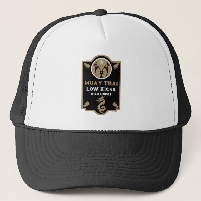 Gorra De Camionero Kickboxer Muay Thai Deporte (Anverso)
