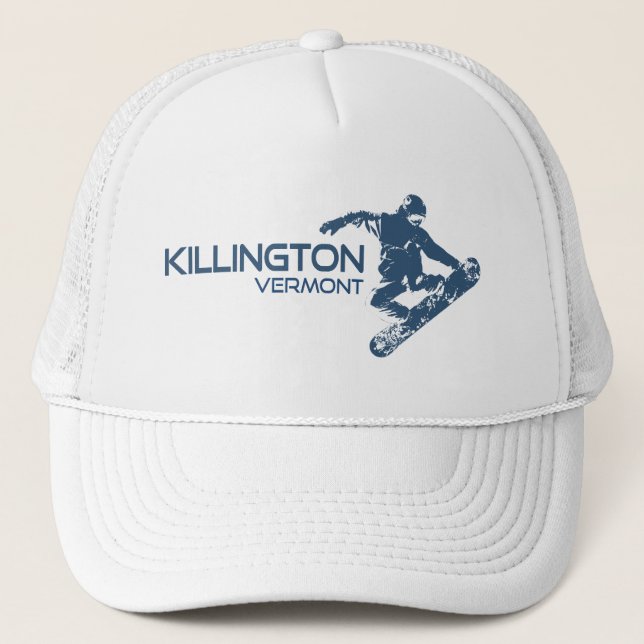 Gorra De Camionero Killington Vermont Snowboarder (Anverso)