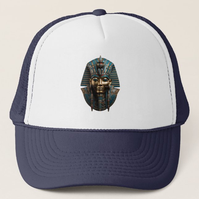 Gorra De Camionero “King Tut Pharaoh Mask hat | Ancient Egyptian  (Anverso)