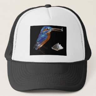 Gorra De Camionero KINGFISHER , Azul eléctrico, negro