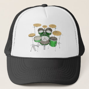 Gorra De Camionero Kit de batería verde: