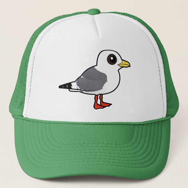 Gorra De Camionero Kittiwake de patas rojas de Birdorable (Anverso)