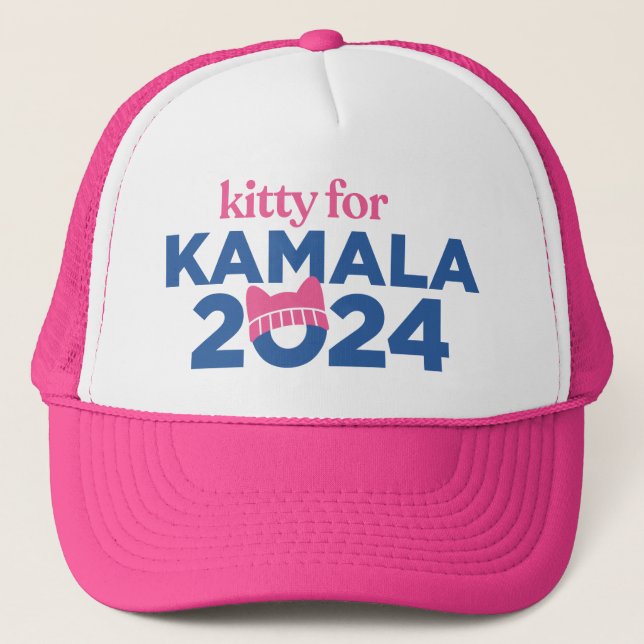 Gorra De Camionero Kitty para Kamala (Anverso)