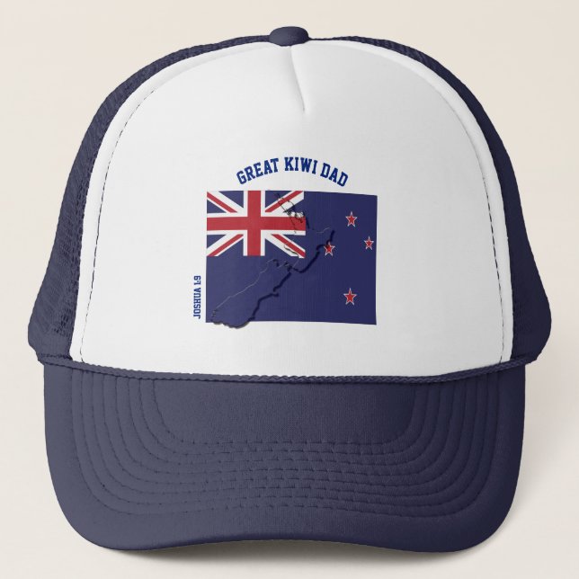 Gorra De Camionero KIWI DAD de Nueva Zelanda (Anverso)