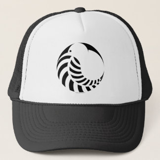 Gorra De Camionero Kiwi de NZ/emblema del helecho de plata