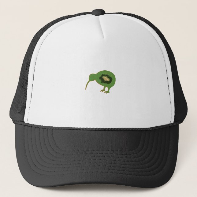 Gorra De Camionero kiwi del nz del kiwi (Anverso)