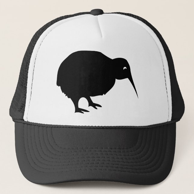 Gorra De Camionero kiwi negro (Anverso)