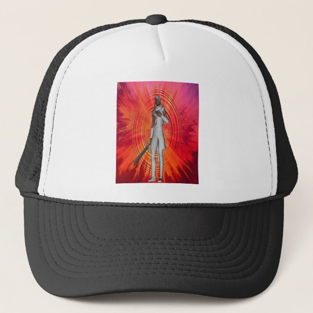 Gorra De Camionero Knight blanco (Anverso)