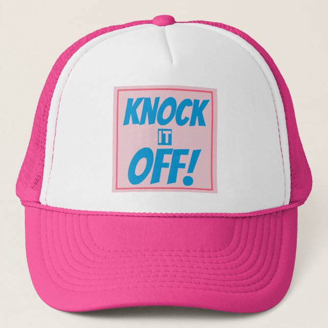 Gorra De Camionero KNOCK IT OFF Trucker Hat  (Anverso)