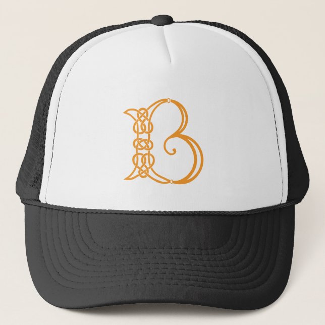 Gorra De Camionero Knot celular personalizado inicial B (Anverso)