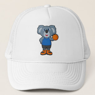 Gorra De Camionero Koala como jugador de baloncesto con baloncesto