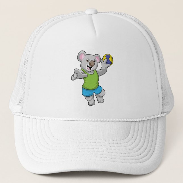 Gorra De Camionero Koala con deportes de balonmano (Anverso)