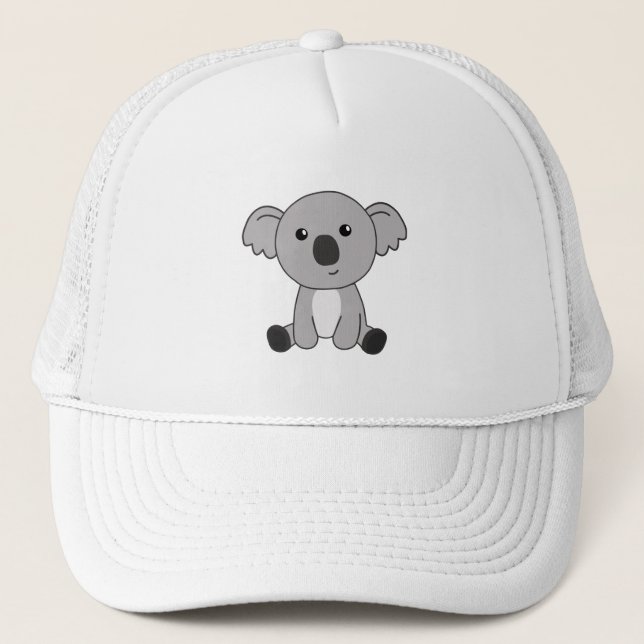 Gorra De Camionero Koala Cute Animales Para Los Niños Cutan Pequeños  (Anverso)