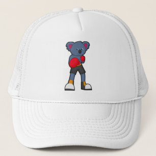 Gorra De Camionero Koala en boxeo con guantes de boxeo