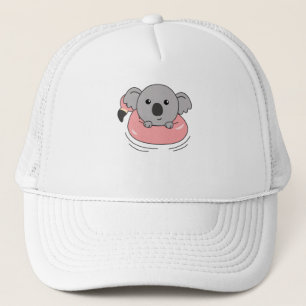 Gorra De Camionero Koala Flamingo Anillos De Baño Animales De Verano