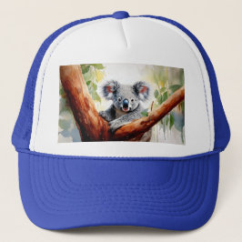Gorra De Camionero Koala sentado en un eucalipto