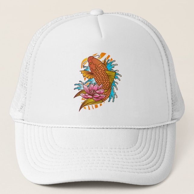 Gorra De Camionero Koi Pond Dreams (Anverso)