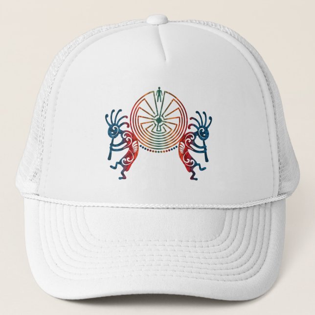 Gorra De Camionero KOKOPELLI / HOMBRE EN LA MAZA + sus ideas (Anverso)