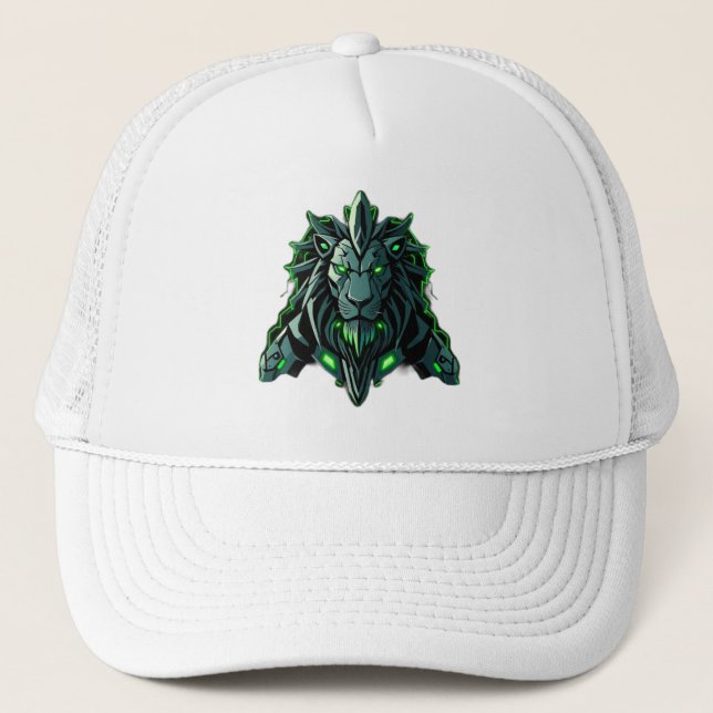 Gorra De Camionero Königlicher Löwe – Neon Power (Anverso)