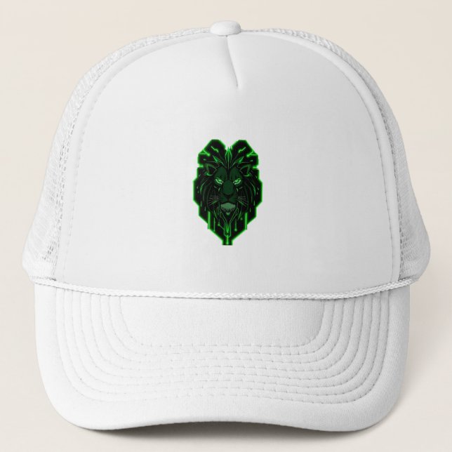 Gorra De Camionero Königlicher Löwe – Neon Power (Anverso)