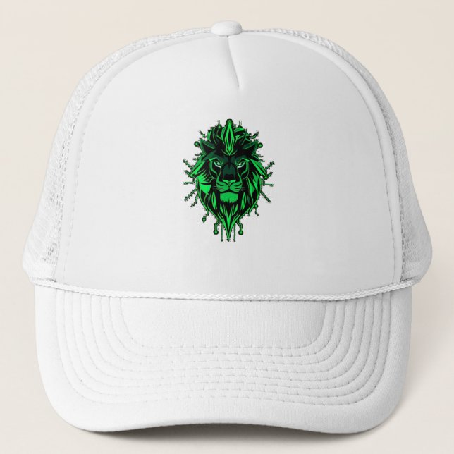 Gorra De Camionero Königlicher Löwe – Neon Power (Anverso)