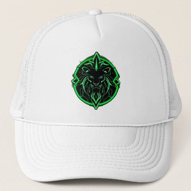 Gorra De Camionero Königlicher Löwe – Neon Power (Anverso)