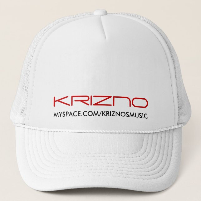 GORRA DE CAMIONERO KRIZNO, MYSPACE.COM/KRIZNOSMUSIC (Anverso)
