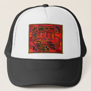 Gorra De Camionero Kuna Iguana India Mola