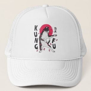 Gorra De Camionero Kung Fu Cat